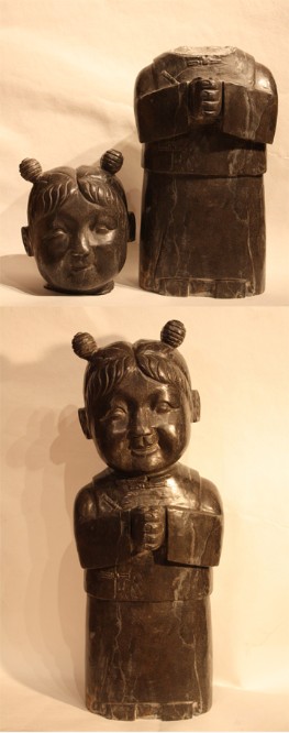 Gongxi Chinese stone sculpture c. 1850s